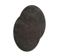 Velours-Leder Flecken Wildlederimitatflecken zum aufbügeln (dunkelgrau, 1 Pack)