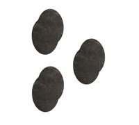 Velours-Leder Flecken Wildlederimitatflecken zum aufbügeln (dunkelgrau, 3 Pack)