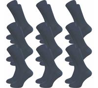 Venensocken ohne Gummi & ohne Naht | Ohne einschneidenden Abschlussbund | Damen & Herren (9 Paar) - Blau / 35 - 38