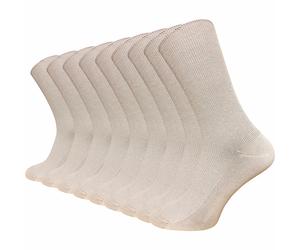 Venensocken ohne Gummi & ohne Naht | Ohne einschneidenden Abschlussbund | Damen & Herren (9 Paar) - Hellgrau / 35 - 38