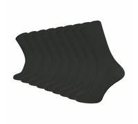 Venensocken ohne Gummi & ohne Naht | Ohne einschneidenden Abschlussbund | Damen & Herren (9 Paar) - Schwarz / 35 - 38