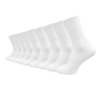 Venensocken ohne Gummi & ohne Naht | Ohne einschneidenden Abschlussbund | Damen & Herren (9 Paar) - Weiß / 43 - 46