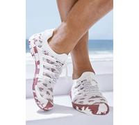 Aquaschuh VENICE BEACH "Badeschuh, Slipper, Wasserschuh", Damen, Gr. 44, weiß (weiß, bordeaux), Obermaterial: 100% Textilmaterial. Decksohle: 100% Textilmaterial. Futter: 100% Textilmaterial. Laufsohl