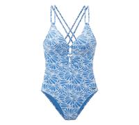 Badeanzug VENICE BEACH "Peony", Damen, Gr. 40, N-Gr, blau, Recycling-Polyester, Strukturmuster, Badeanzüge, aus modischer Strukturware (49715906-40) blau