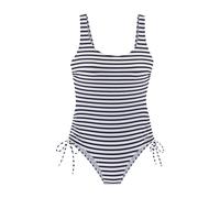 Badeanzug VENICE BEACH "Summer", Damen, Gr. 34, Cup C/D, blau (navy, weiß s), Obermaterial: 80% Polyamid, 20% Elasthan (LYCRA XTRA LIFE). Futter: 100% Polyester, Badeanzüge, mit seitlicher Raffung (83