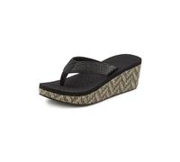 Badezehentrenner VENICE BEACH Gr. 37, schwarz Damen Schuhe Zehentrenner Strandaccessoires Sandale, Pantolette, Badeschuh mit geschmücktem Keilabsatz VEGAN (84247305-37)