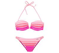 VENICE BEACH Bandeau-Bikini Damen pink-gestreift Gr.42 Cup C/D