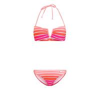 Bandeau-Bikini VENICE BEACH Gr. 34, Cup C/D, pink (pink, gestreift) Damen Bikini-Sets (570210-34) pink, gestreift