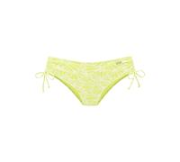 Bikini-Hose VENICE BEACH "Peony", Damen, Gr. 38, N-Gr, grün (lime), Recycling-Polyester, Strukturmuster, Badehosen Bikini-Hose, in höherer Schnittform und modischer Strukturware (74995720-38) lime