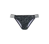 Bikini-Hose VENICE BEACH "Riella", Damen, Gr. 32, N-Gr, schwarz (schwarz, oliv), Recycling-Polyamid, Animalprint, Badehosen, mit seitlichen Zierbändern (52773722-32) schwarz, oliv