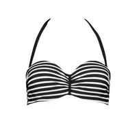 VENICE BEACH Damen Bandeau-Bikini-Top weiß / schwarz, Größe 36, 5577125 Weiß / Schwarz 70