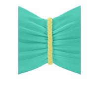 Venice Beach Bügel-Bandeau-Bikini-Top »Anna«, mit geflochtenen Details, blau, size=44|color=mint|cupSize=Cup E