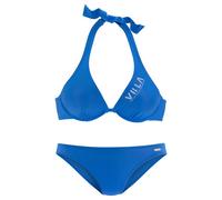 Bügel-Bikini VENICE BEACH, Damen, Gr. 36, Cup C, blau, Polyamid, Bikini-Sets, mit kontrastfarbigen Schriftzug (94750701-36) blau