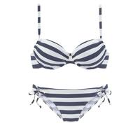 VENICE BEACH Bügel-Bikini Damen marine-weiß Gr.38 Cup D