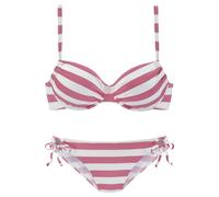 VENICE BEACH Bügel-Bikini Damen rosa-weiß Gr.44 Cup C