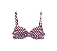 LASCANA - Venice Beach LM exkl. Sport Bügel-Top bordeaux-whi - Gr. - 38C