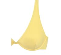 Bügel-Bikini-Top VENICE BEACH "Lucky", Damen, Gr. 36, Cup B, gelb, Recycling-Polyamid, Strukturmuster, Bikini-Oberteile, aus gerippter Strukturware (47993904-36) gelb