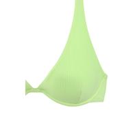 Bügel-Bikini-Top VENICE BEACH "Lucky", Damen, Gr. 42, Cup B, grün (lime), Recycling-Polyamid, Strukturmuster, Bikini-Oberteile, aus gerippter Strukturware (52081543-42) lime