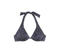 VENICE BEACH Bügel-Bikini-Top Damen schwarz bedruckt Gr.38 Cup D