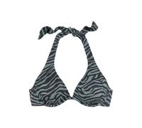 VENICE BEACH Bügel-Bikini-Top Damen schwarz-oliv Gr.38 Cup F