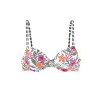 VENICE BEACH Bügel-Bikini-Top Damen weiß bedruckt Gr.40 Cup B
