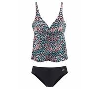 Bügel-Tankini VENICE BEACH, Damen, Gr. 48, Cup B, schwarz (schwarz, bedruckt), Polyamid, gemustert, Bikini-Sets, mit gemustertem Print (33268004-48) schwarz, bedruckt