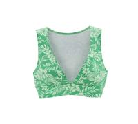 VENICE BEACH Bustier-Bikini-Top Damen grün bedruckt Gr.42 Cup C/D