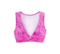 Bustier-Bikini-Top VENICE BEACH "Moloka", Damen, Gr. 40, Cup C/D, pink (pink bedruckt), Recycling-Polyamid, bedruckt, Bikini-Oberteile, mit tropischem Print (23043239-40) pink bedruckt