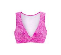 Bustier-Bikini-Top VENICE BEACH "Moloka", Damen, Gr. 40, Cup C/D, pink (pink bedruckt), Recycling-Polyamid, bedruckt, Bikini-Oberteile, mit tropischem Print (23043239-40) pink bedruckt
