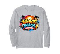 Venice Beach California Graffiti Schriftzug Sunset Skate Art Langarmshirt