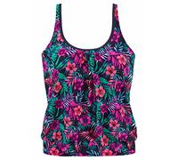 Venice Beach Damen Oversize-Tankini-Top mit Streifenmuster, bequem, lässig