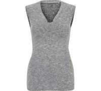 Venice Beach Damen T-Shirt Eleamee, V-Ausschnitt, lässiger Schnitt, Coal B Melange, S