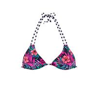 VENICE BEACH Triangel-Bikini-Top Damen weiß-marine-gestreift Gr.34 Cup C/D
