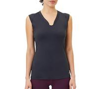 Venice Beach Sport-T-Shirt für Damen mit körperumspielender Schnittform und V-Ausschnitt ELEAM L, Graphit