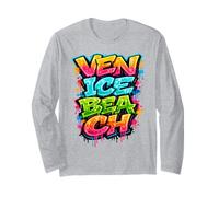 Venice Beach, farbenfrohe Straßenkunst, kalifornisches Design Langarmshirt
