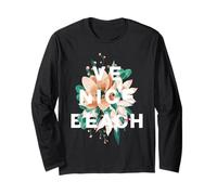 Venice Beach Florales Design Venice Beach Los Angeles CA Langarmshirt