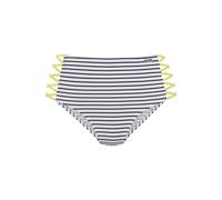 VENICE BEACH Highwaist-Bikini-Hose Damen schwarz-weiß-limette Gr.34