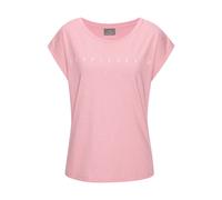 Kurzarmshirt VENICE BEACH, Damen, Gr. 48/50, pink, Single Jersey, Obermaterial: 65% Polyester, 35% Baumwolle, unifarben, bedruckt, modisch, figurumspielend hüftlang, Rundhals, Kurzarm, Shirts, mit Fro