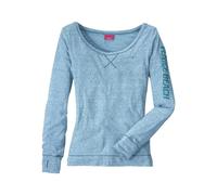 VENICE BEACH Langarmshirt Damen türkis-meliert Gr.40/42