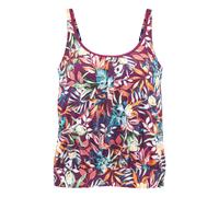 VENICE BEACH Oversize-Tankini-Top Damen bordeaux bedruckt Gr.36