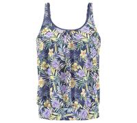 VENICE BEACH Oversize-Tankini-Top Damen marine-zitrone Gr.36