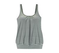 VENICE BEACH Oversize-Tankini-Top Damen oliv gestreift Gr.48