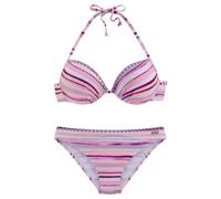 VENICE BEACH Push-Up-Bikini Damen lachs-bedruckt Gr.36 Cup B