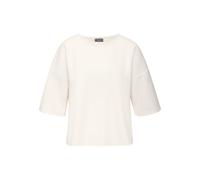 Rundhalsshirt VENICE BEACH, Damen, Gr. 44/46, creme, Sweatware, Obermaterial: 98% Polyester, 2% Elasthan, unifarben, figurumspielend hüftlang, Rundhals, Shirts Rundhalsshirt, aus softer Strukturware, 