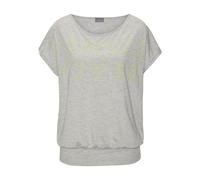VENICE BEACH Rundhalsshirt Damen grau-limone Gr.48/50