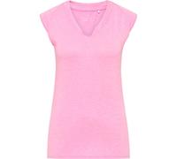 Venice Beach Damen T-Shirt Eleamee, V-Ausschnitt, lässiger Schnitt, Coal B Melange, S