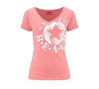 VENICE BEACH Strandshirt Damen neonkoralle-meliert Gr.48/50