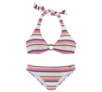 VENICE BEACH Triangel-Bikini Damen creme-rosa Gr.34 Cup A/B