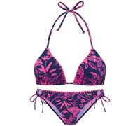 VENICE BEACH Triangel-Bikini Damen marine-pink bedruckt Gr.40 Cup A/B