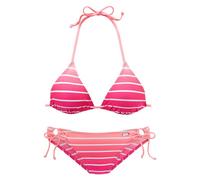 Triangel-Bikini VENICE BEACH Gr. 32, Cup A/B, pink (pink, gestreift) Damen Bikini-Sets Ocean Blue in Neonfarben (638307-32)